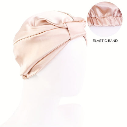 Bonnet satiné Chic avec Nœud Féminin