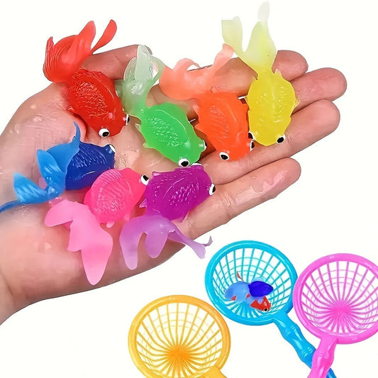 Jouets de Bain Poissons en Caoutchouc Flottants 12 Pièces - BlxckFR