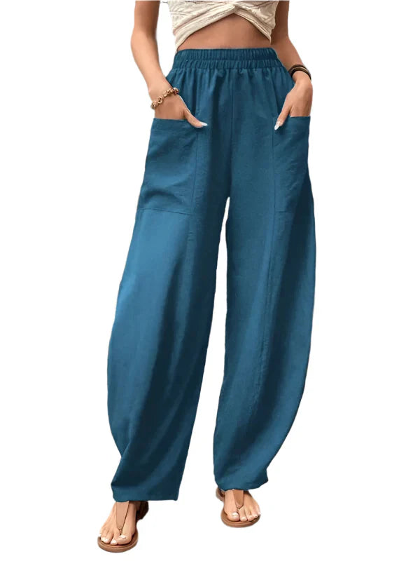Pantalon Décontracté pour Femme à Jambe Élégante