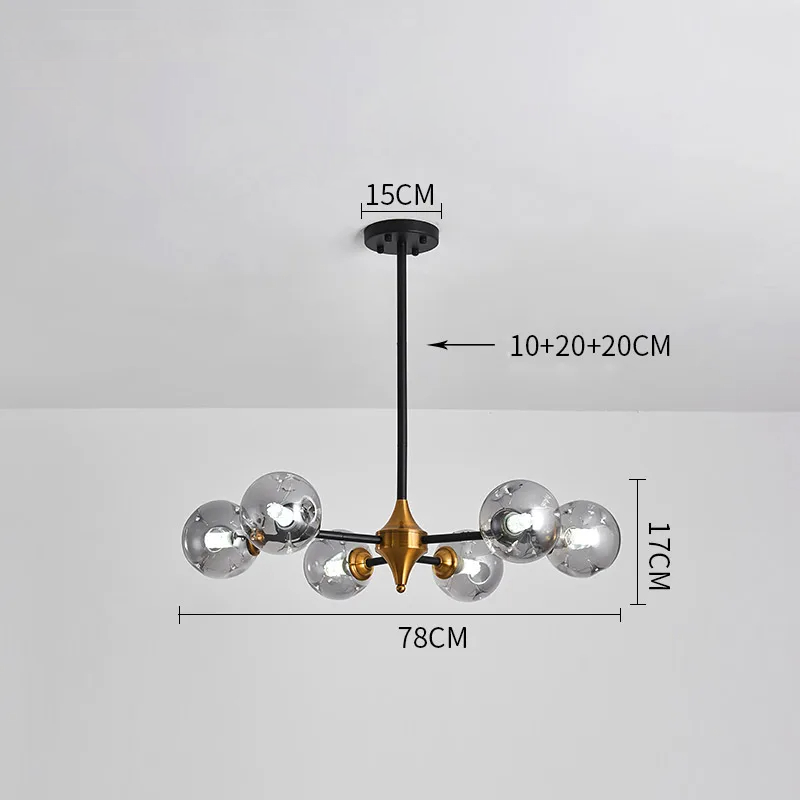 Luminaire Plafond Verre Élégant LED - Éclairage Design pour Intérieur