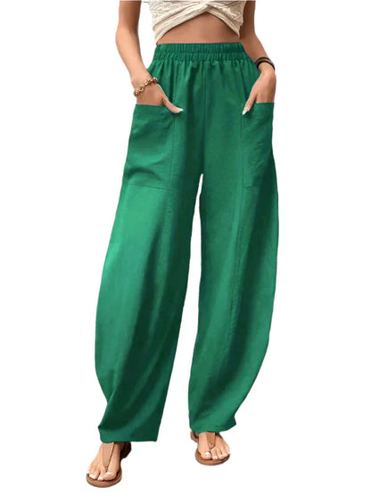 Pantalon Décontracté pour Femme à Jambe Élégante