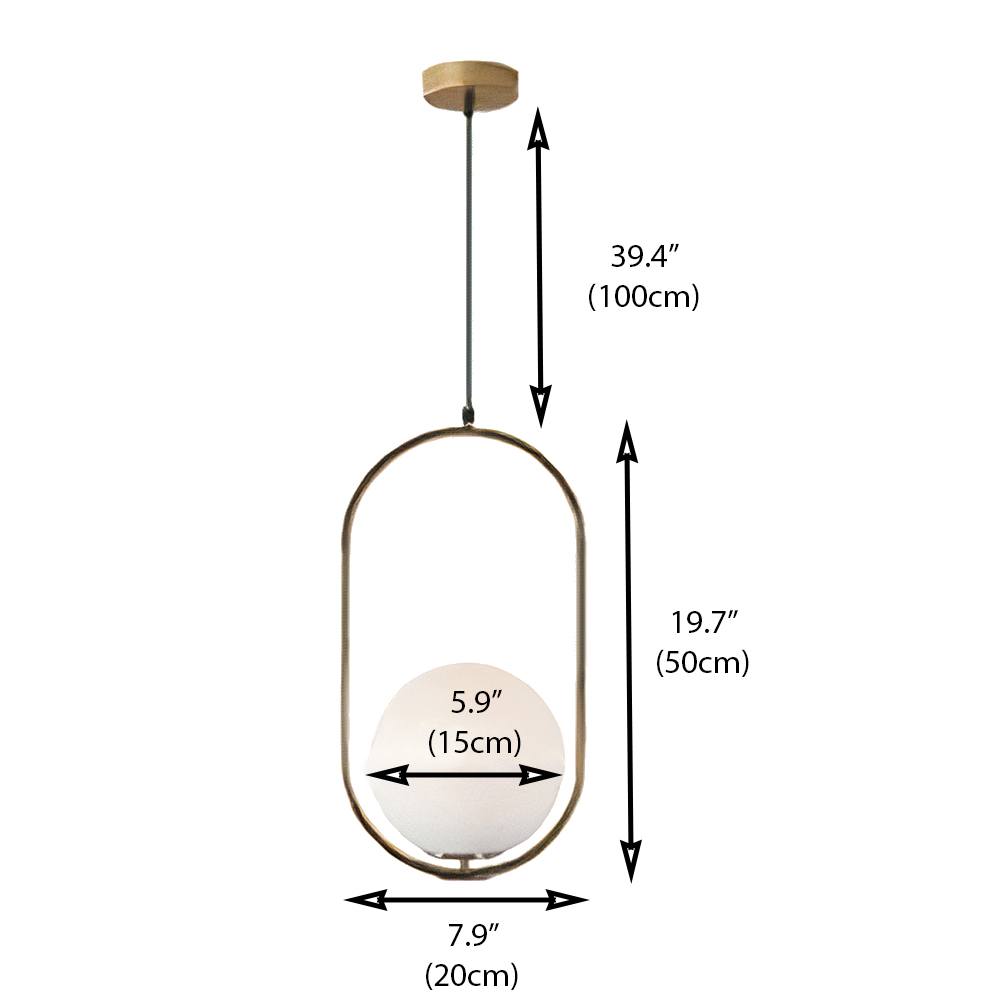 Lampe Suspendue Chic en Métal et Verre