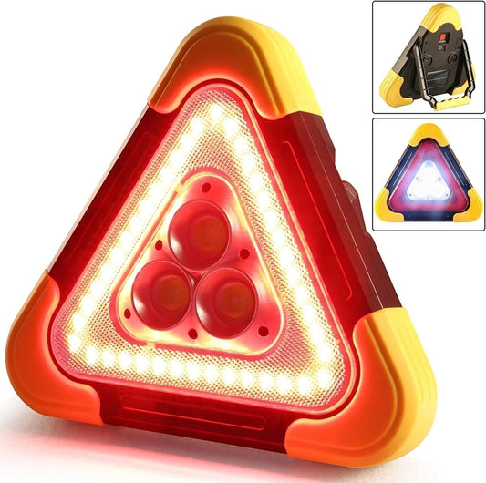 Lampe de Secours Solaire Triangulaire LED - BlxckFR