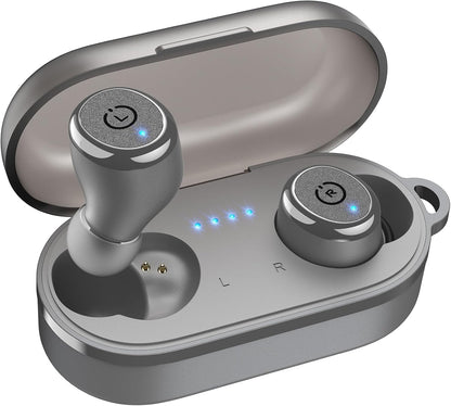 Casque Bluetooth Étanche avec Étui de Recharge Sans Fil