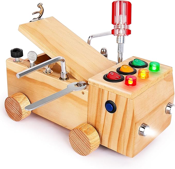 Jeux Éducatifs Camion En Bois - Tableau d'Apprentissage pour Enfants - BlxckFR