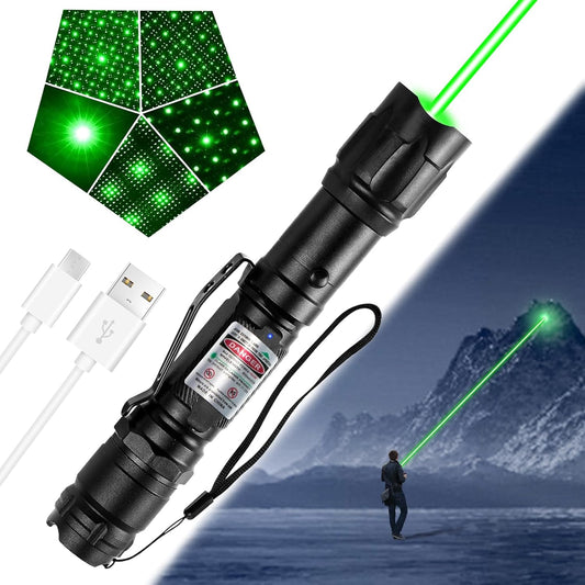 Lampe Torche LED Rechargeable Vert Camping - BlxckFR