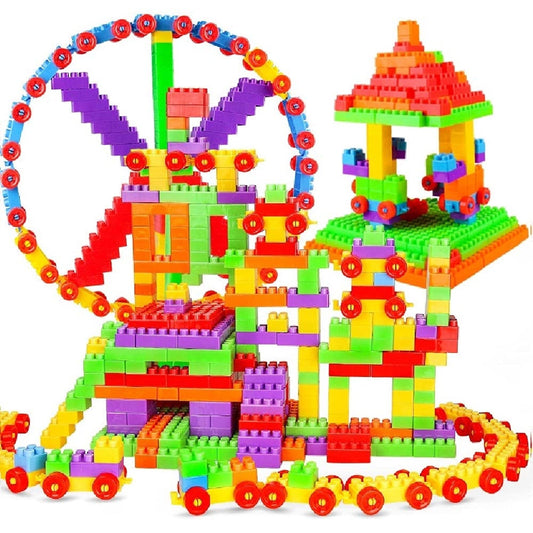 Bloc de Construction Créatif pour Enfants avec Roues - BlxckFR
