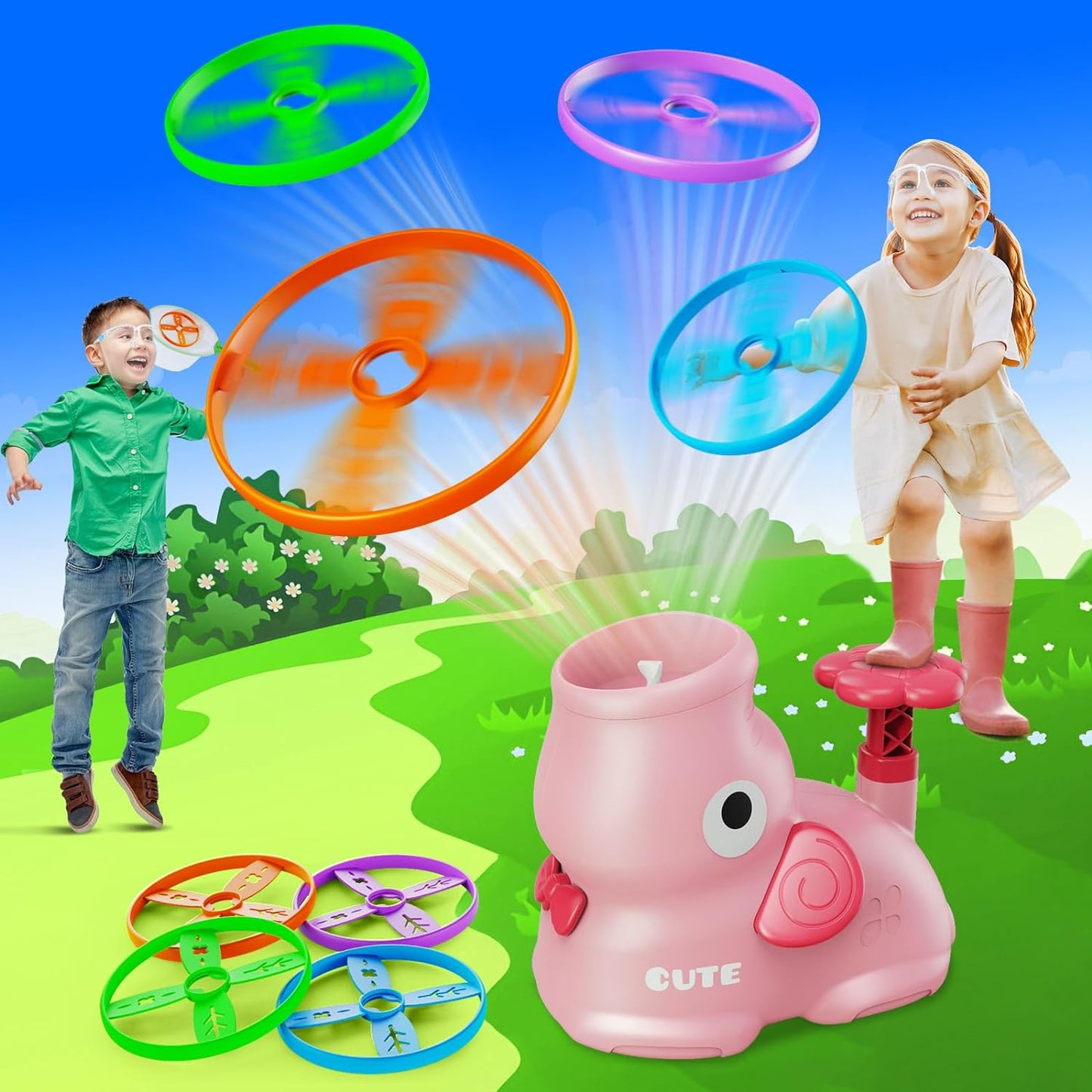 Lanceur de Disque Volant Amusant