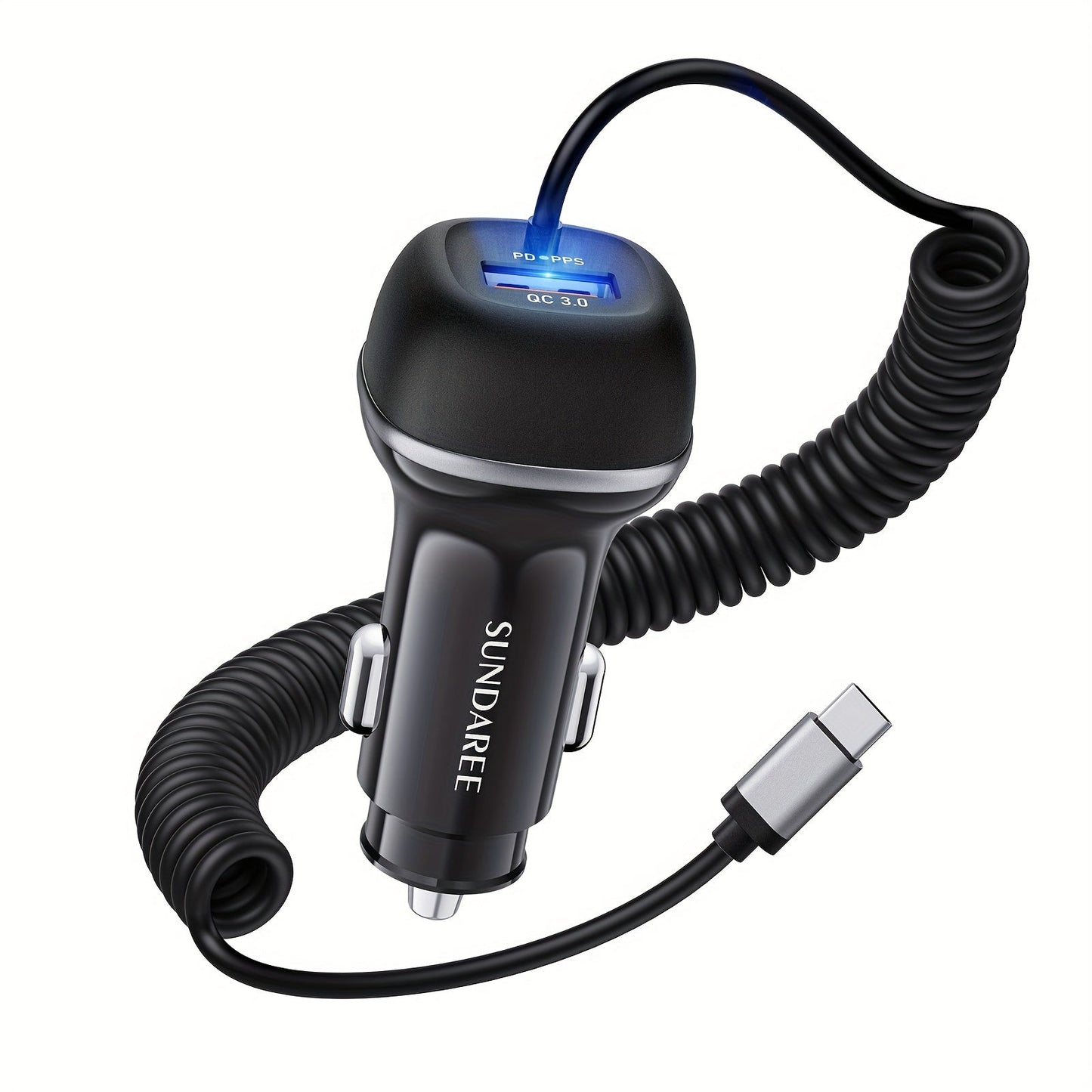 Chargeur Auto USB-C Ultra Rapide 3 Ports - Foivo