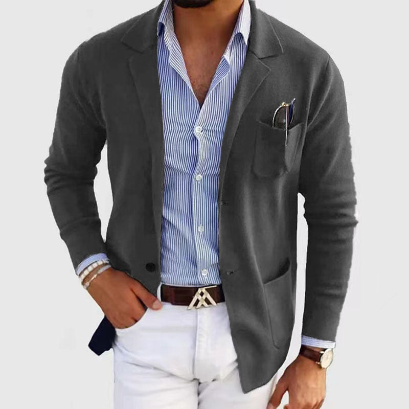 Veste Casual Chic pour Homme en Tissu Doux