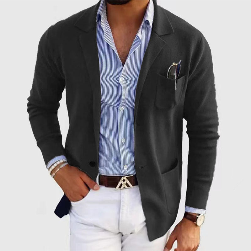 Veste Casual Chic pour Homme en Tissu Doux
