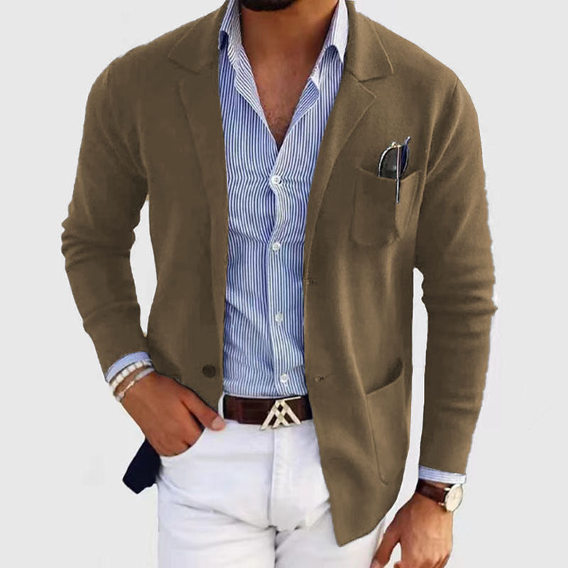 Veste Casual Chic pour Homme en Tissu Doux