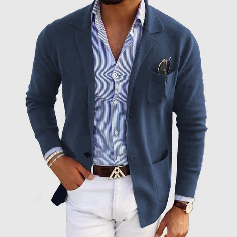 Veste Casual Chic pour Homme en Tissu Doux