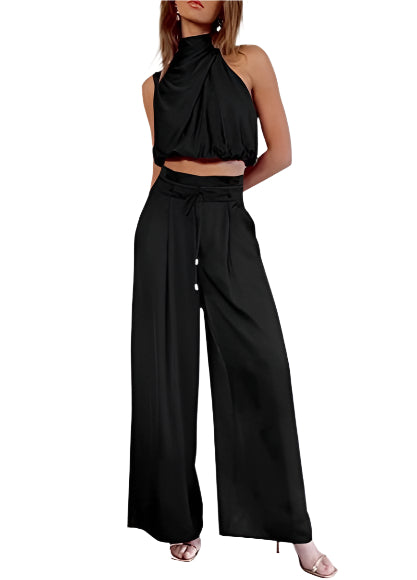Tenue Été Féminine Débardeur et Pantalon Large - BlxckFR