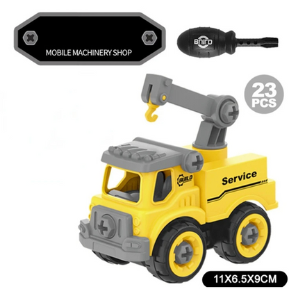 Jeux de Construction Creatifs pour Enfants - Set de Machines de Chantier