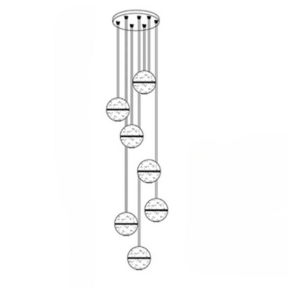 Luminaire Cristal Luxe Réglable