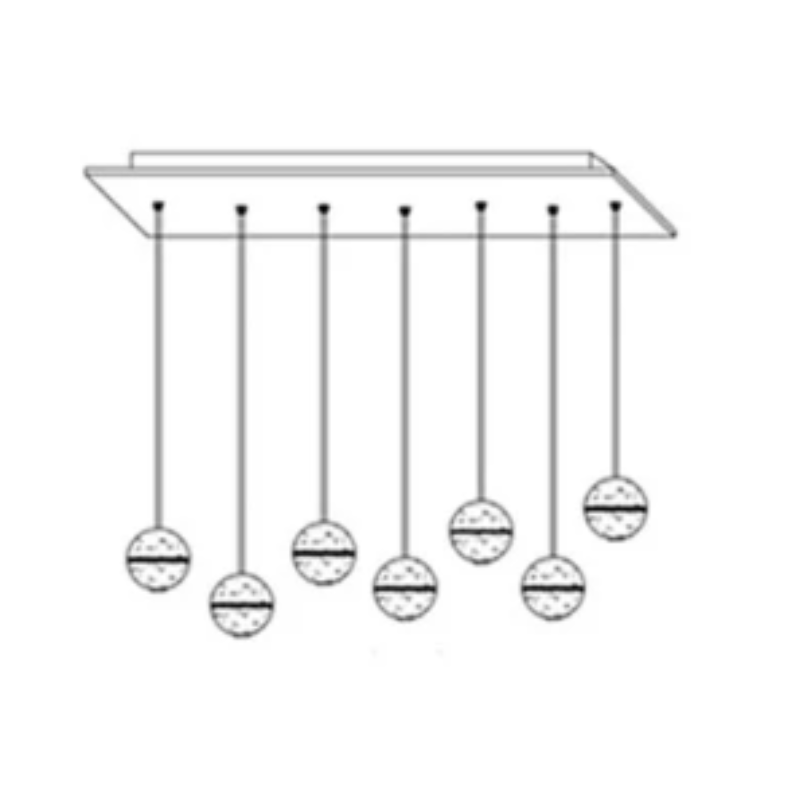 Luminaire Cristal Luxe Réglable