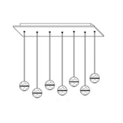 Luminaire Cristal Luxe Réglable