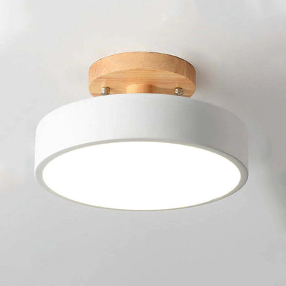 Lampe Plafond LED Design Bois - Éclairage Intelligente pour Maison et Bureau