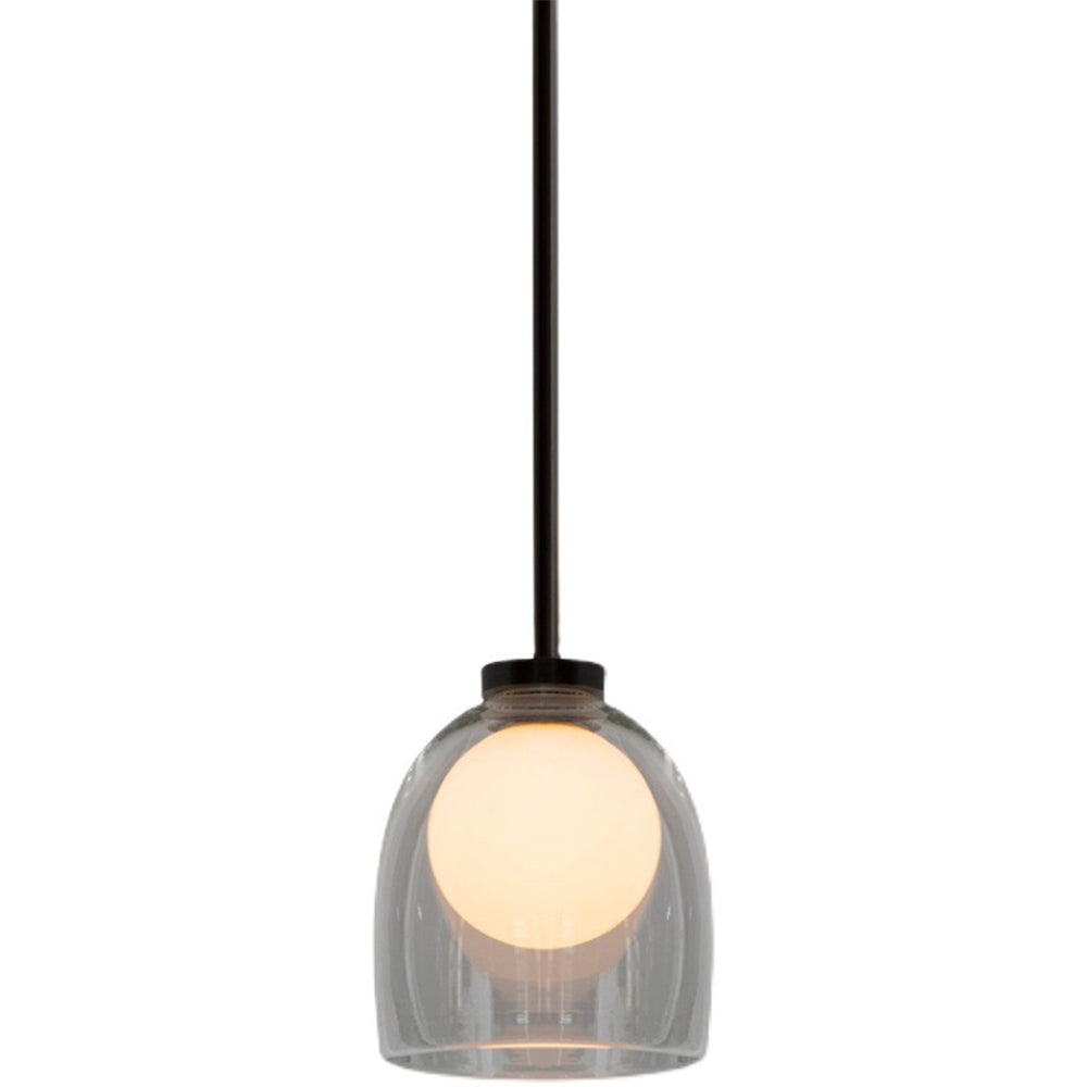 Lampe Suspendue en Verre Élégante avec Abat-jour Dépoli