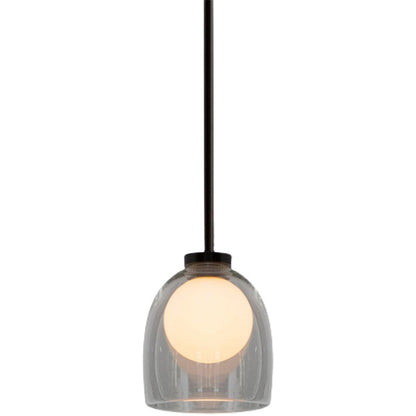 Lampe Suspendue en Verre Élégante avec Abat-jour Dépoli
