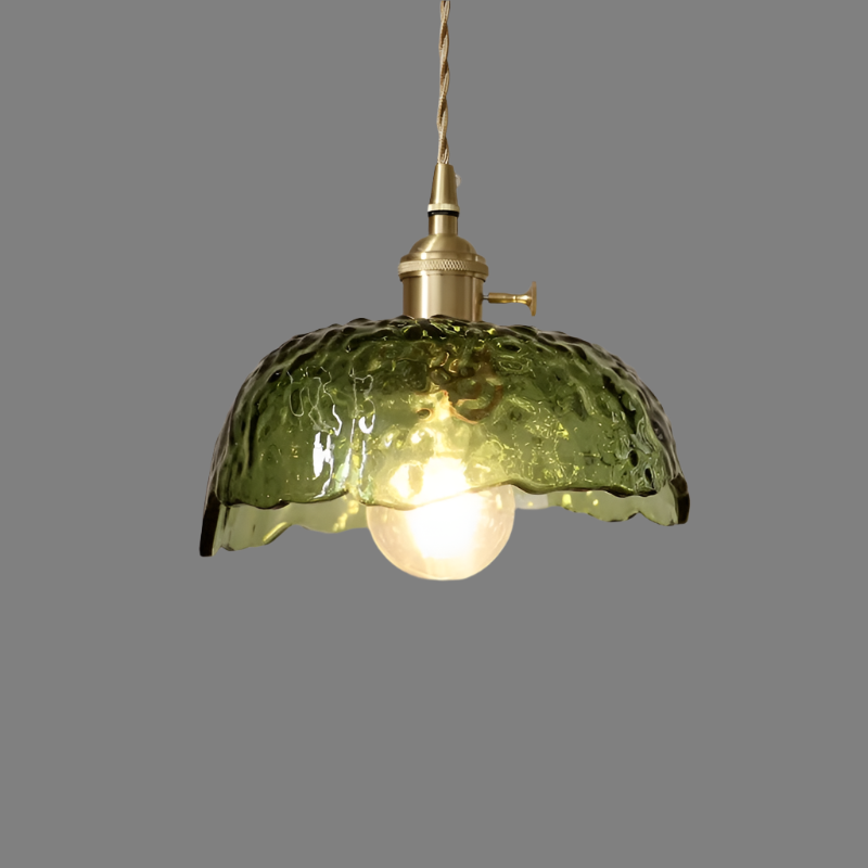 Luminaire Suspendu en Verre et Métal - Éclairage Chic pour Maison