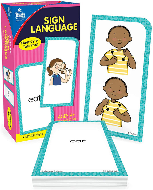 Cartes de langage des signes Amusantes pour Enfants - BlxckFR