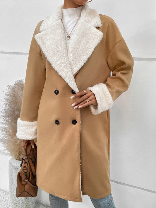 Manteau Femme Élégant en Laine Douce - BlxckFR