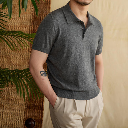 Chemise Polo Linen Respirant Classique