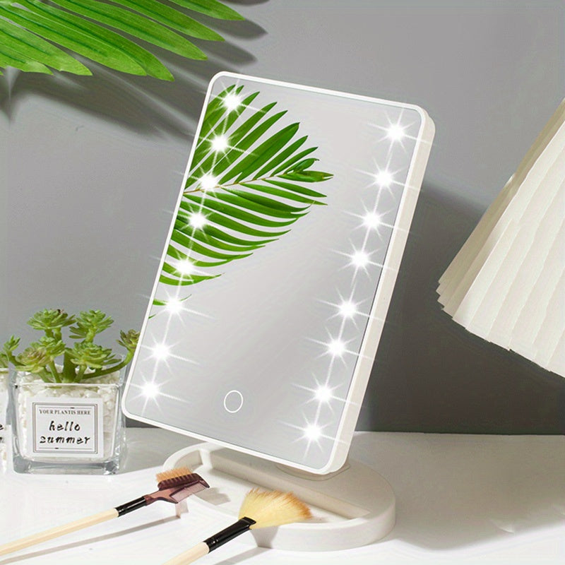 Miroir LED de Maquillage Réglable et Compact