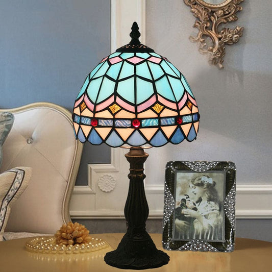Lampe Tiffany Verre Décoratif Coloré - Foivo