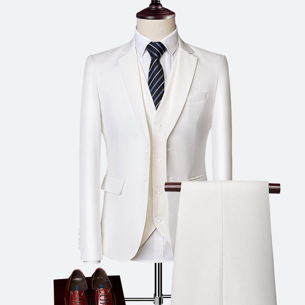 Costume Slim 3 Pièces Élégant pour Homme