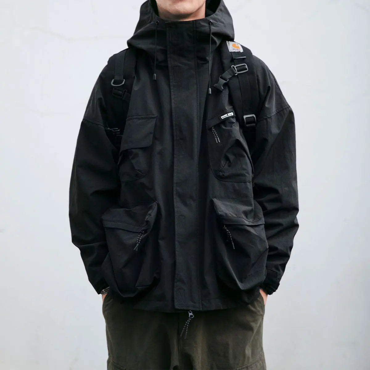 Veste étanche à capuche pour homme - BlxckFR