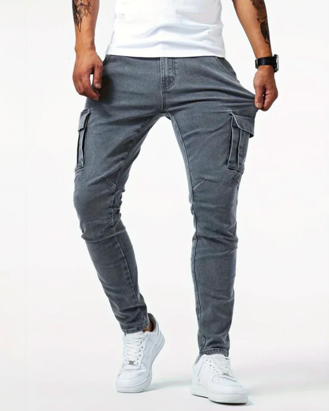 Jean Cargo Décontracté Homme