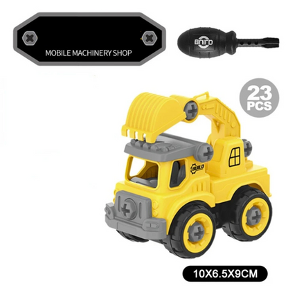 Jeux de Construction Creatifs pour Enfants - Set de Machines de Chantier