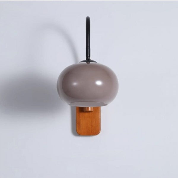 Lampe Murale Design Verre Miel - Pivotante et Élégante