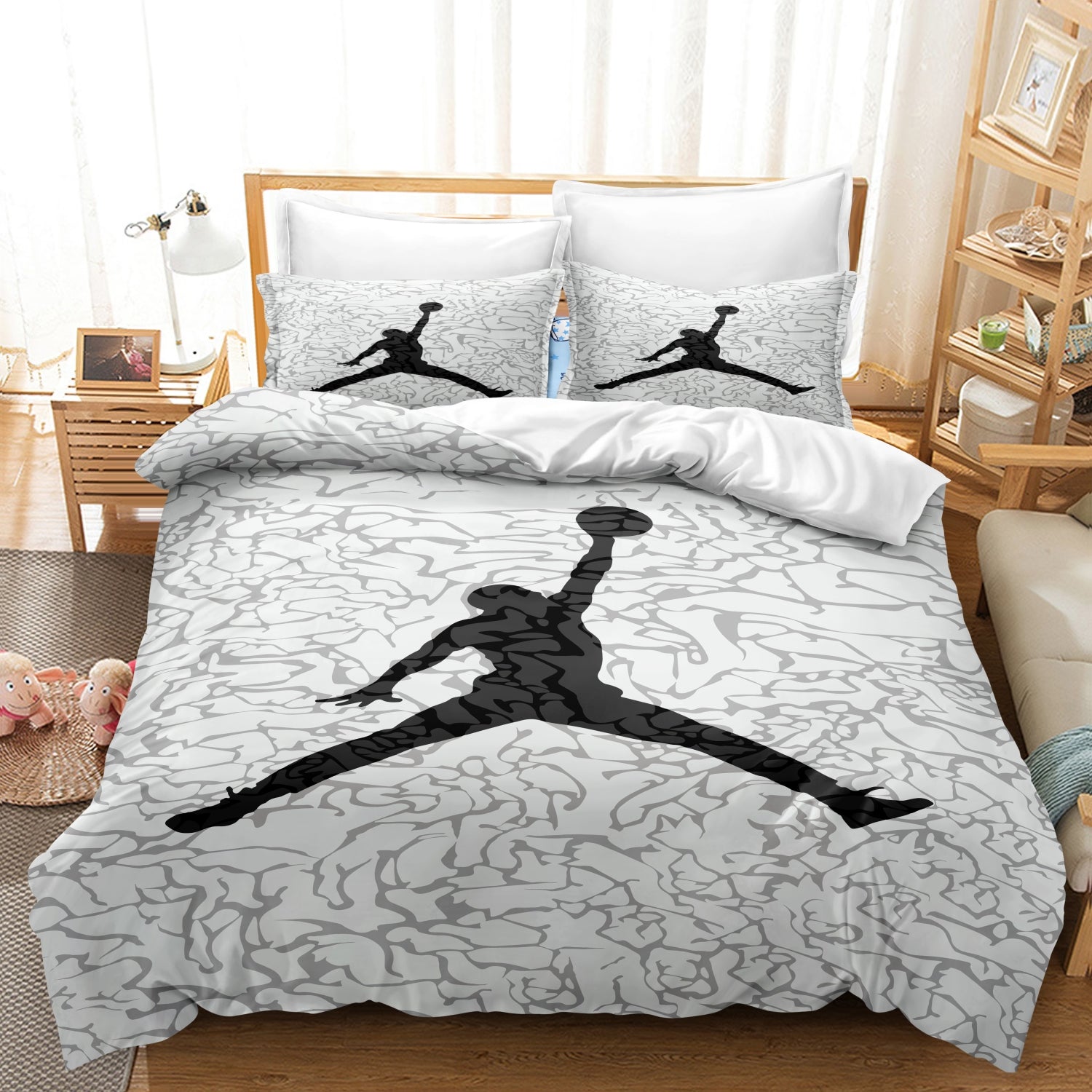 Linge de Lit Basketball Décontracté | Chambre Sportive Chic - Foivo