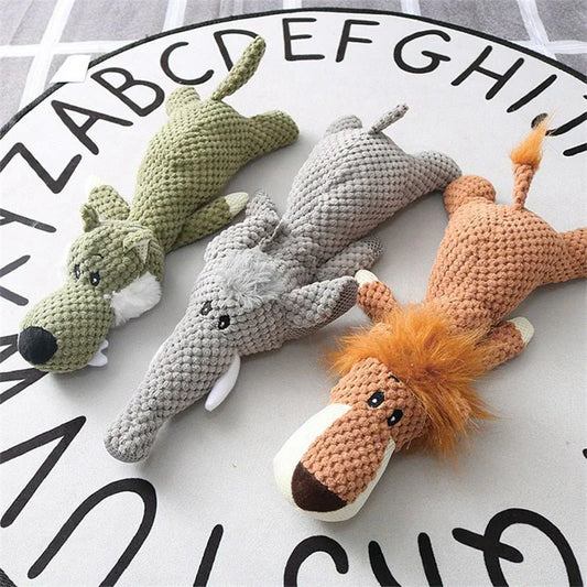 Jouet Mâchouilleur Canin En Peluche Résistant Criard - BlxckFR