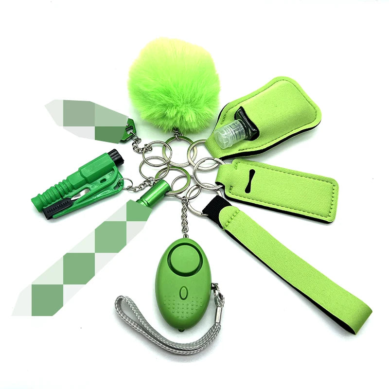 Kit de Sécurité Féminin - Ensemble 9 Pièces avec Alarme Sonore