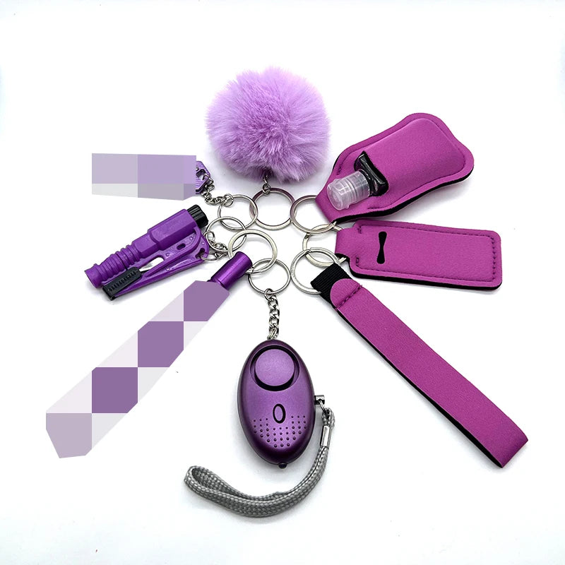 Kit de Sécurité Féminin - Ensemble 9 Pièces avec Alarme Sonore
