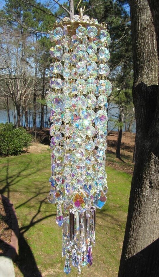 Carillon de Jardin en Verre - Son Cristallin et Décors Élégants - Foivo