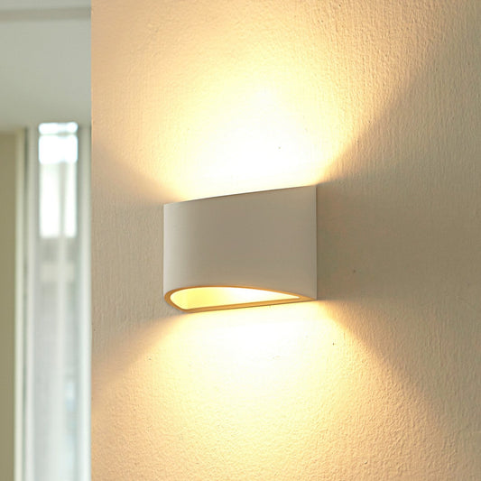 Lampe Murale Blanche Plâtre Éclairage Ambiant - BlxckFR