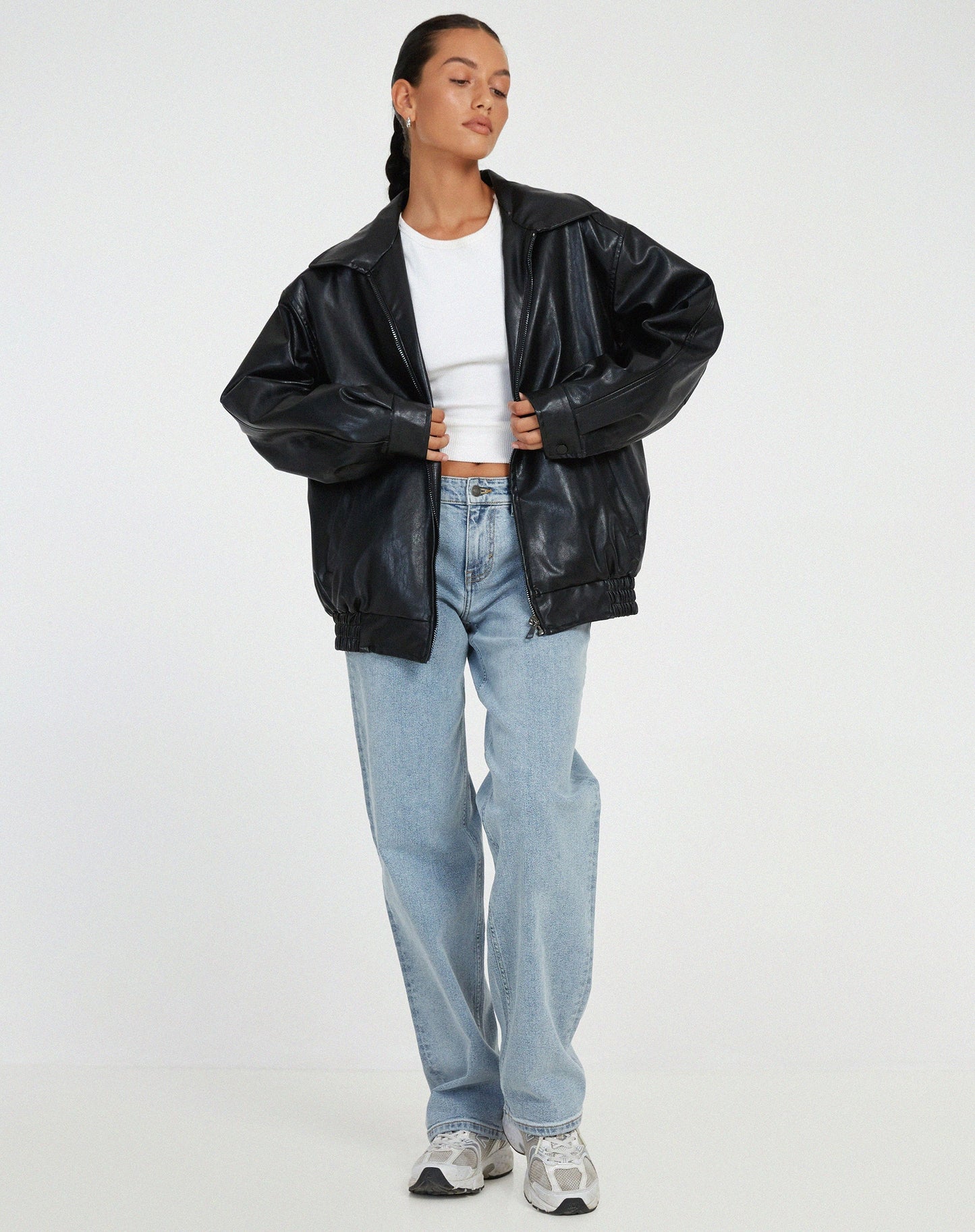 Veste Cuir Grande Taille - Chic et Douce pour Femme