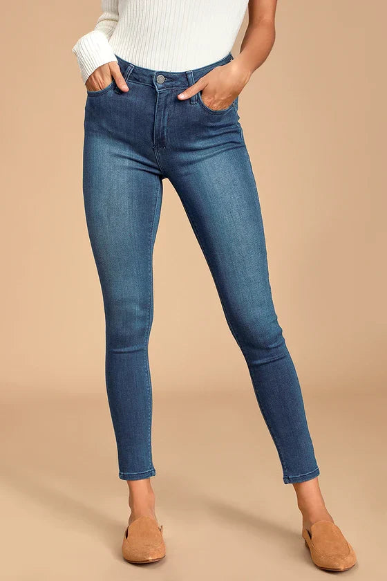 Lily - Collants Jeans Élégants