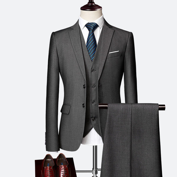 Costume Slim 3 Pièces Élégant pour Homme