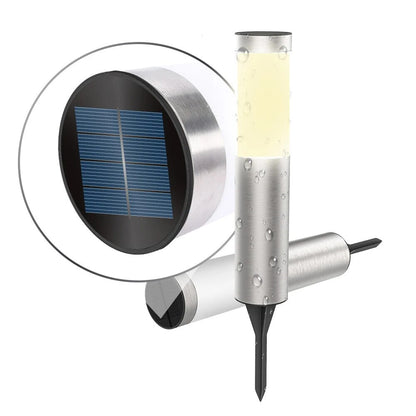 Lampe de Jardin Solaire Élégante en Acier avec LED Puissant