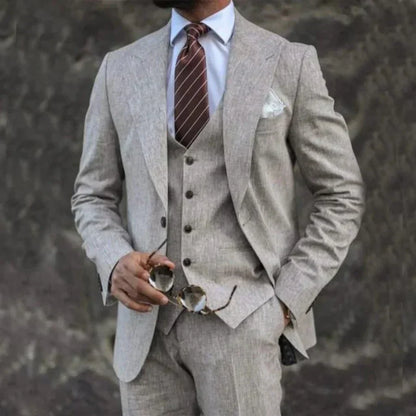 Costume Homme Élégant en Tissu Doux et Aéré
