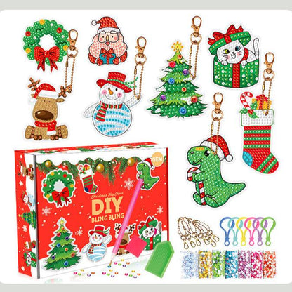 Bijoux de Noël | Cadeau Surprise - Décoration Diamant Clé Porte-bonheur Boîte Mystère - BlxckFR