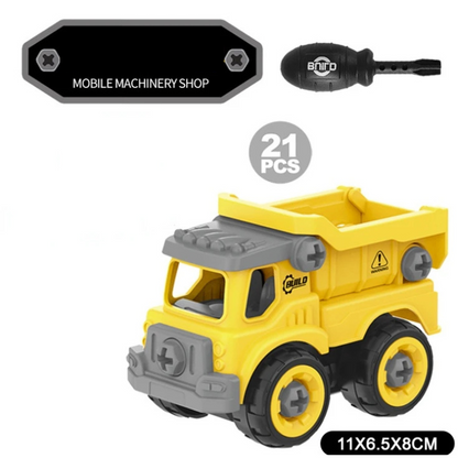 Jeux de Construction Creatifs pour Enfants - Set de Machines de Chantier