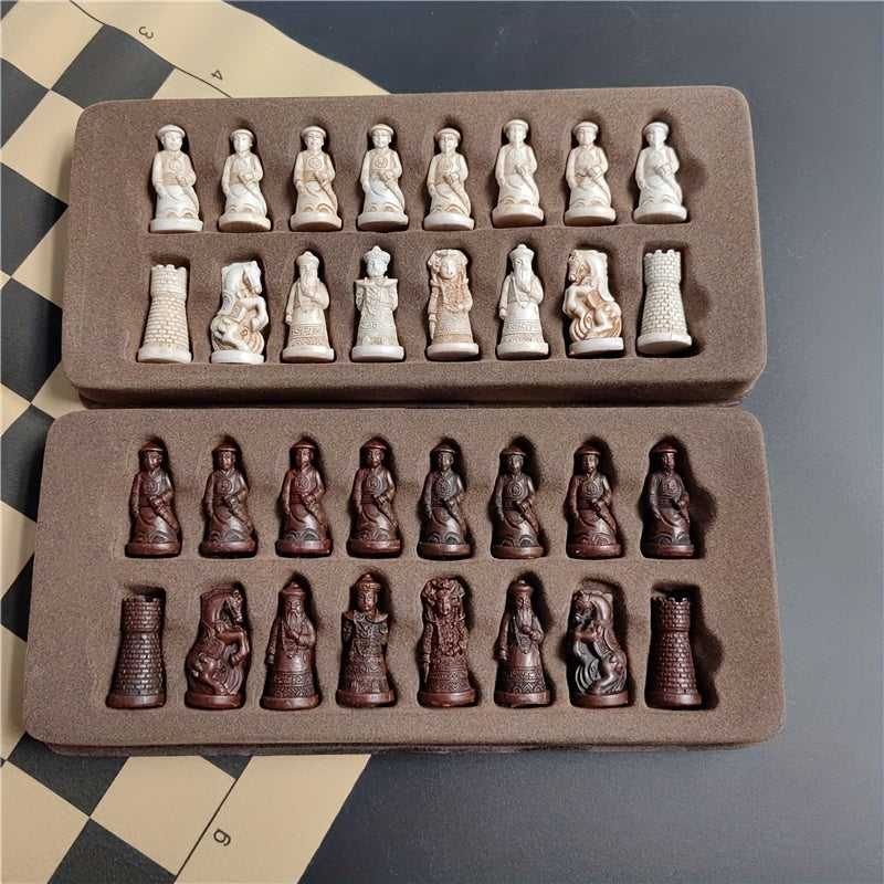 Jeu de société Vintage en Cuir avec Pions Soldats Uniques - BlxckFR